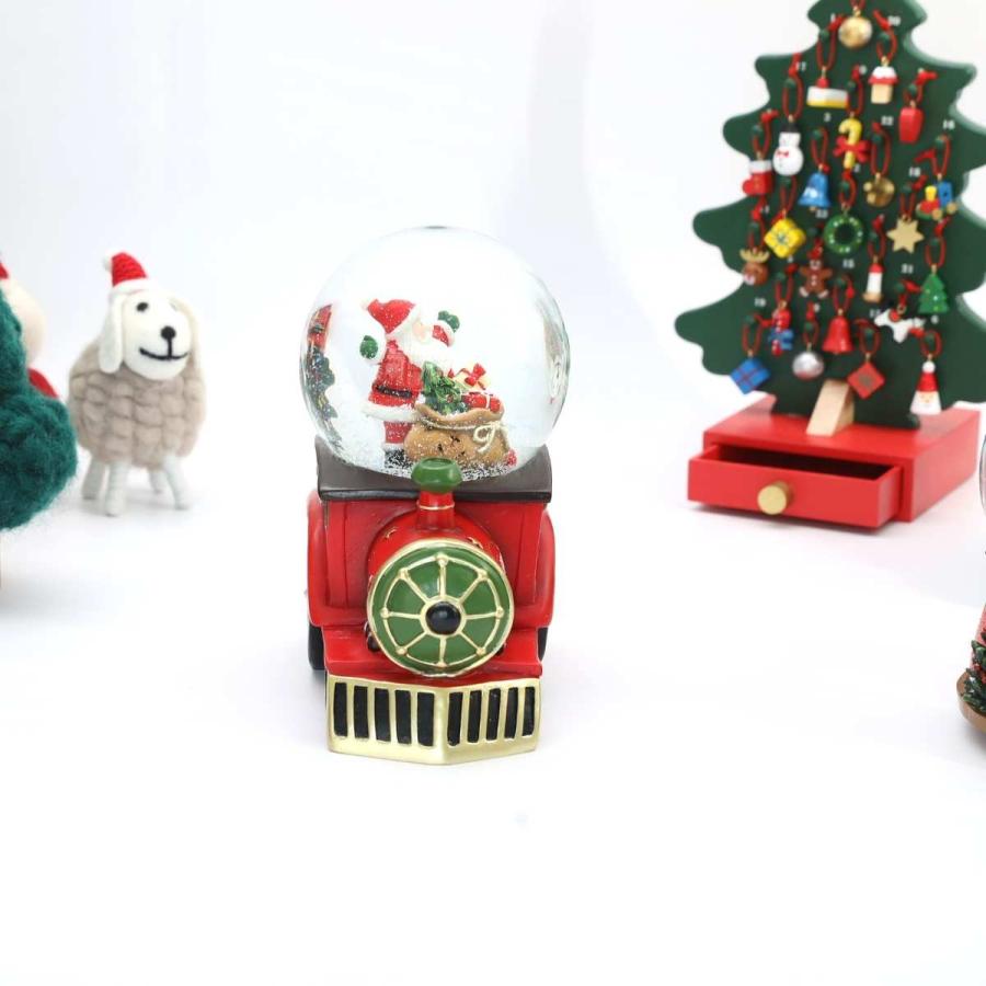 スノードーム クリスマス オルゴール ミュージック LED 蓄光 ライト