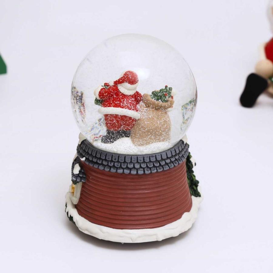 スノードーム クリスマス オルゴール サンタ・スノーマン GUO-SD174-C