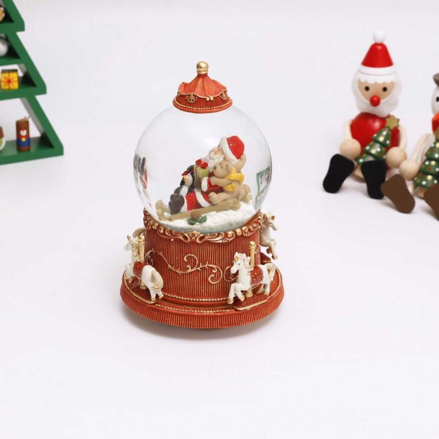 スノードーム クリスマス オルゴール スノードーム・ミュージック LED