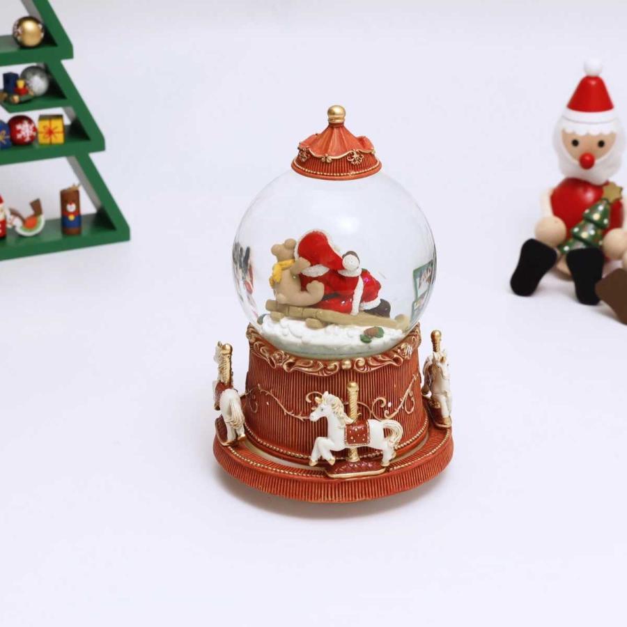スノードーム クリスマス オルゴール スノードーム・ミュージック LED