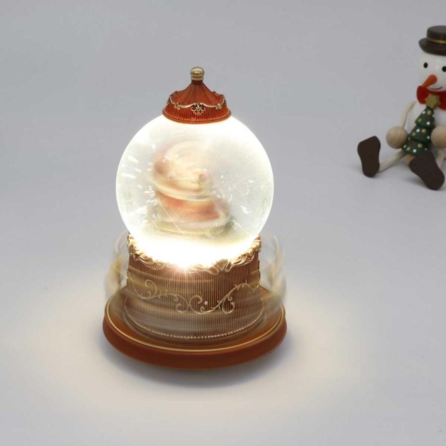 スノードーム クリスマス オルゴール スノードーム・ミュージック LED