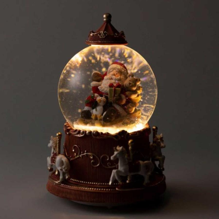 スノードーム クリスマス オルゴール スノードーム・ミュージック LED