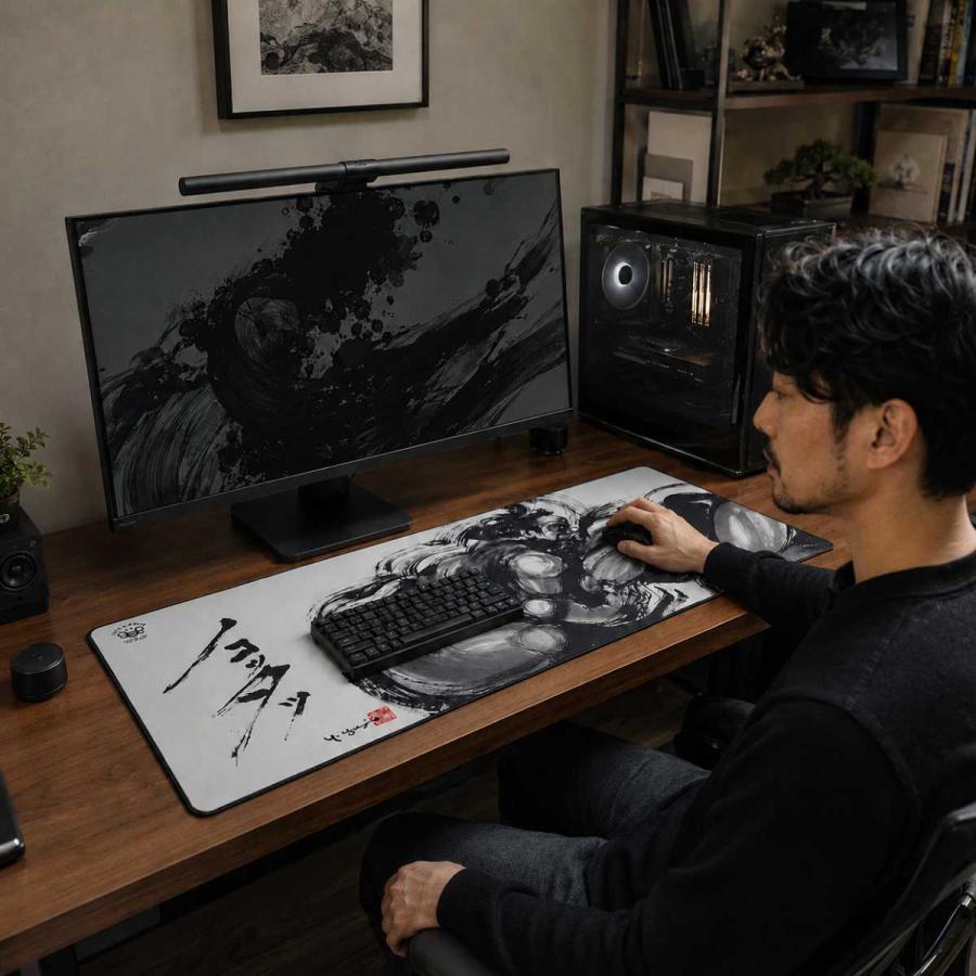 父の日 ギフト デスクマット アートデザイン ゲーミング大型 XXL