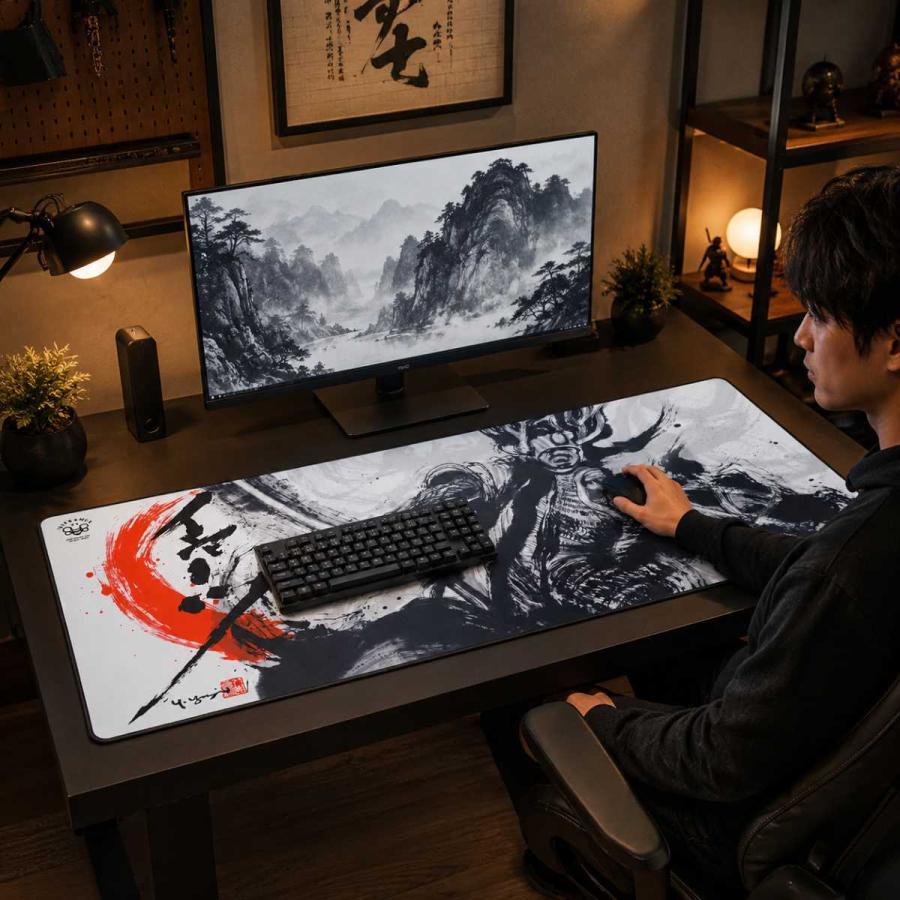 父の日 ギフト デスクマット アートデザイン ゲーミング大型 XXL