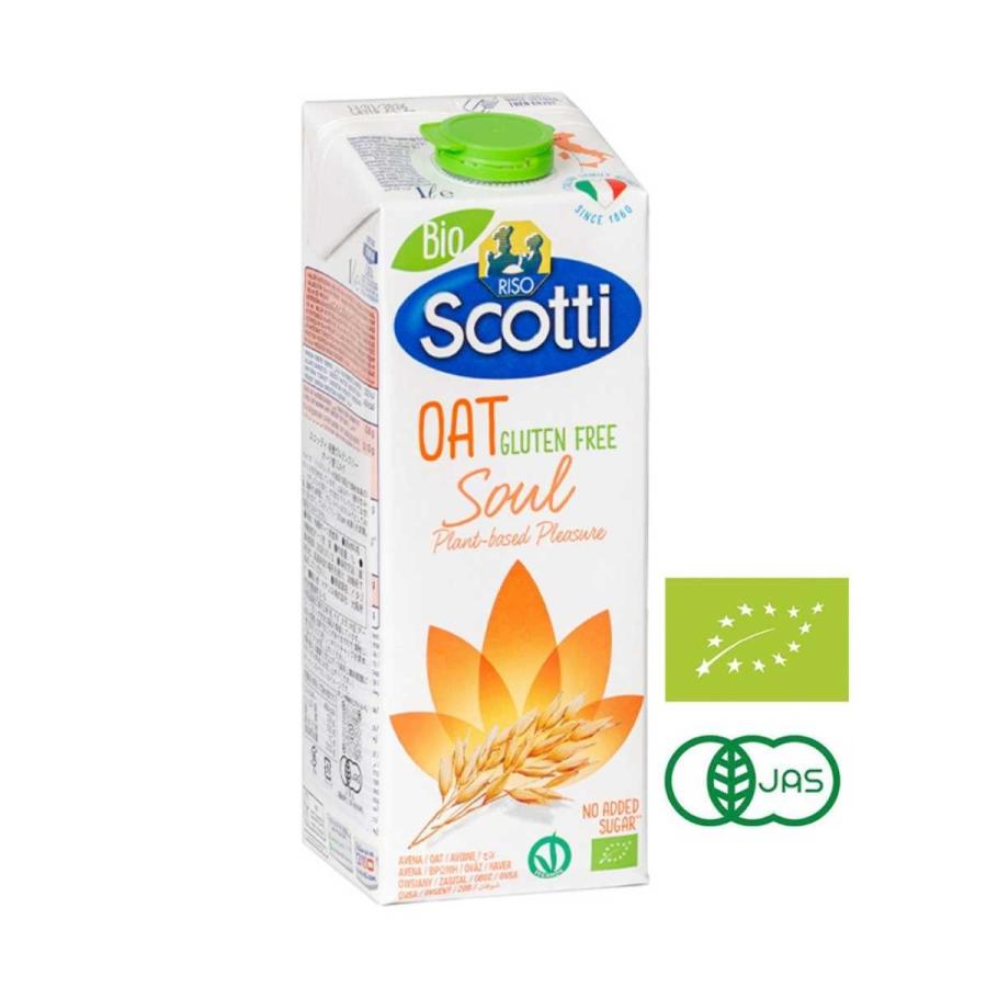 スコッティ Scotti 有機グルテンフリー オーツ麦ミルク 1L オーツ