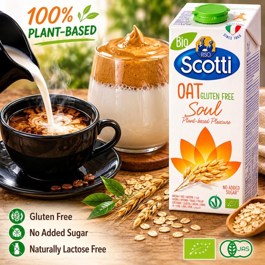 スコッティ Scotti 有機グルテンフリー オーツ麦ミルク 1L オーツ