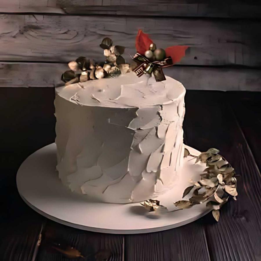 ひいらぎ 柊 クリスマス プレミアム ケーキピック 2枚葉 ゴールド