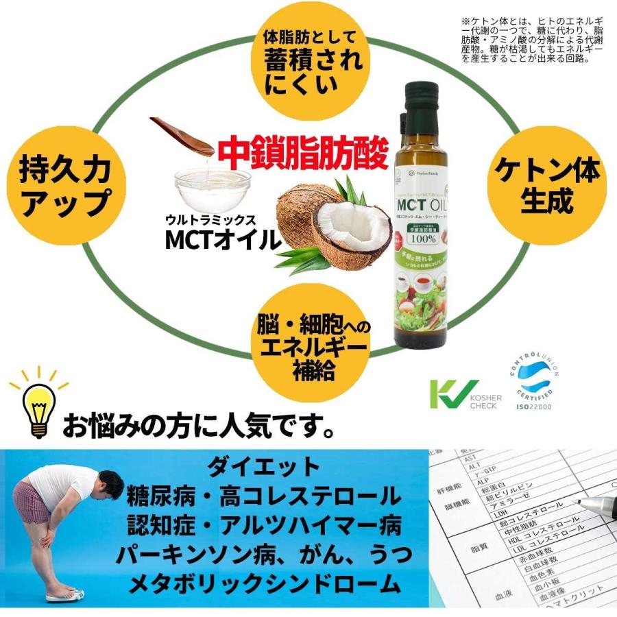 有機 MCTオイル エムシーティーオイル mctオイル 250ml×12本 セット