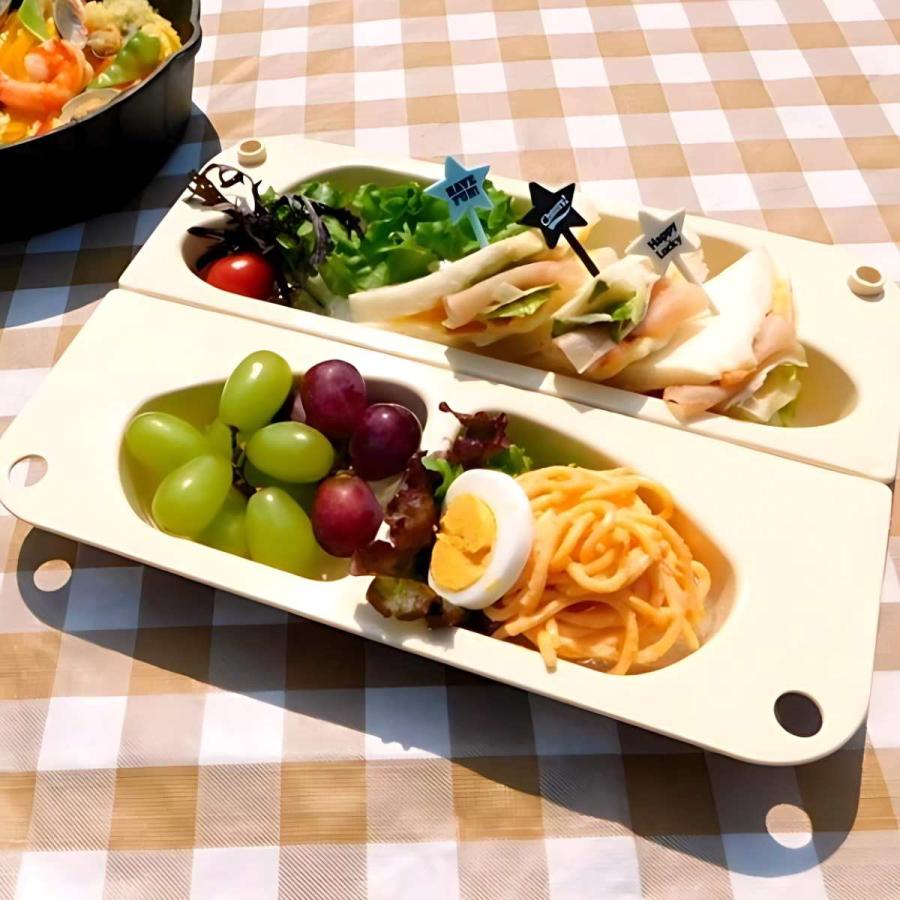 A未）アウトドア 折りたたみ ランチプレート 皿 2WAY アウトドア食器