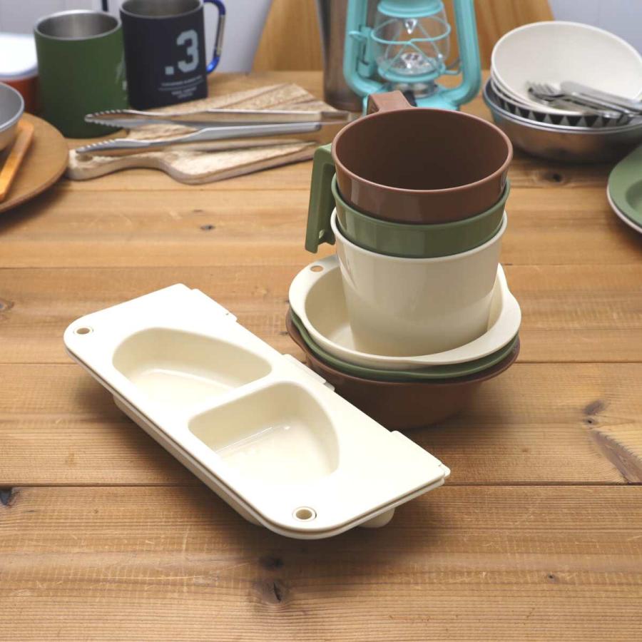 A未）アウトドア 折りたたみ ランチプレート 皿 2WAY アウトドア食器