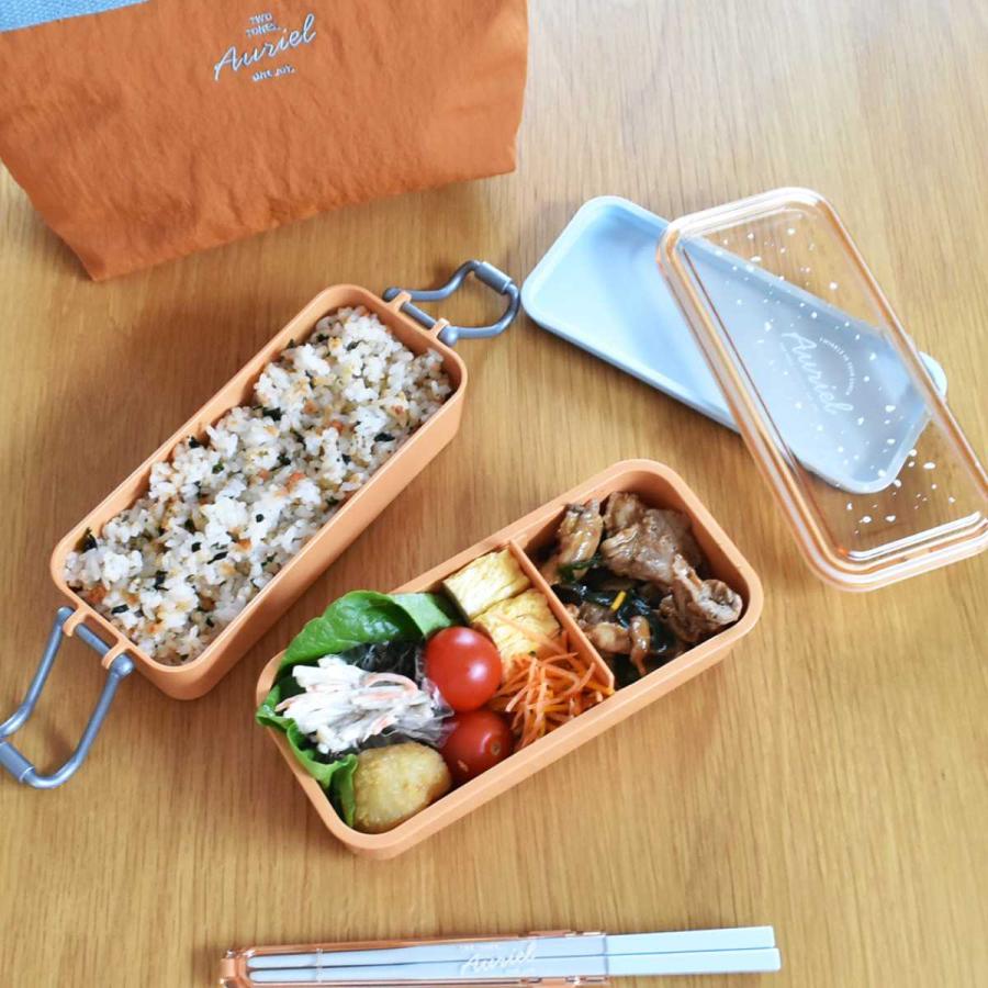 サブヒロモリ 弁当箱 2段 女子 大人 オーリエル スリムタイトランチ