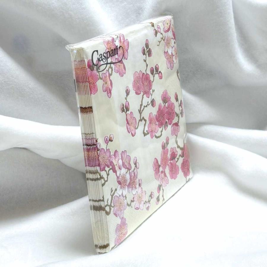 紙ナプキン 桜 サクラ おしゃれ ピンク 10枚入り 33×33cm 大判 厚手