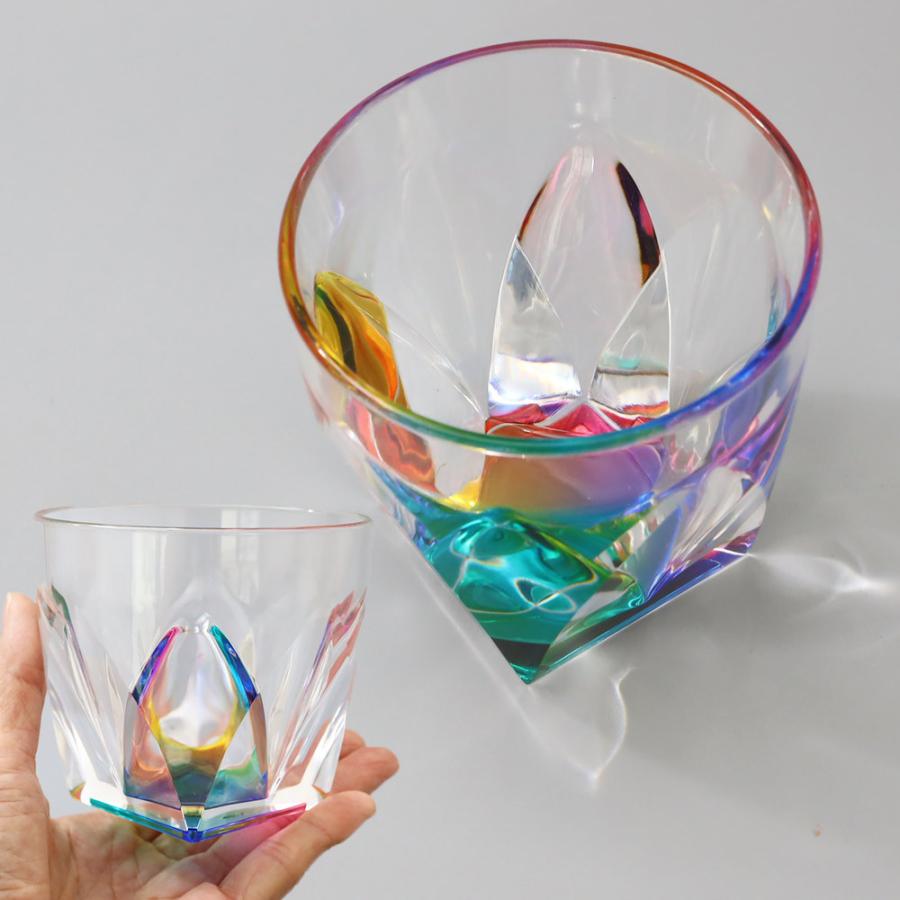 SCHON+（シェーンプラス）Rainbow Cup レインボー カップ 260ml 樹脂グラス レインボーカラー クリア グラス コップ SCHON+ byAhm｜ultramix