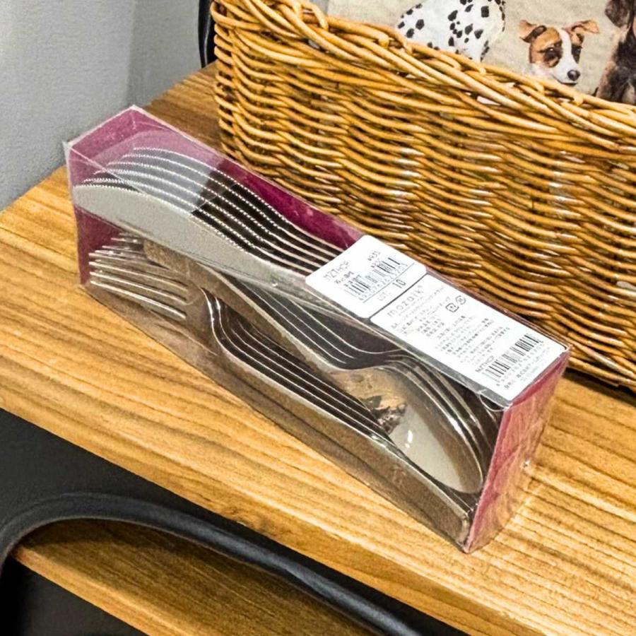 モザイク 使い捨て フォーク カトラリー セット シルバー カトラリー
