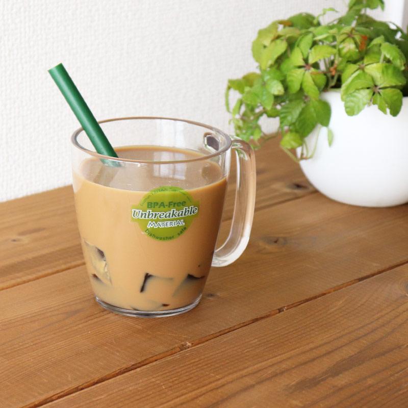 シェーンプラス トライタン樹脂 クリア コーヒーマグ カップ 340CC×6個