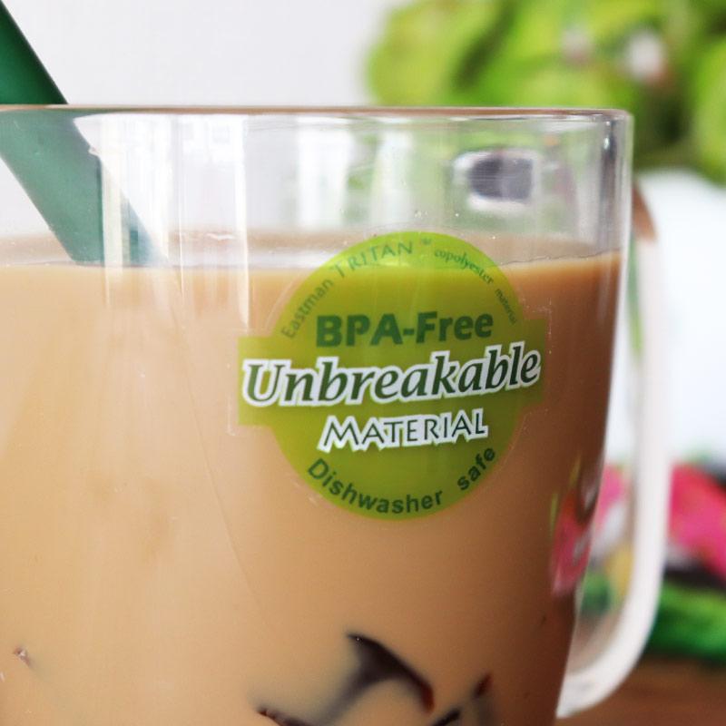 シェーンプラス トライタン樹脂 クリア コーヒーマグ カップ 340CC×6個