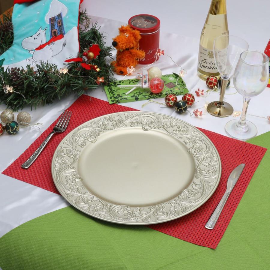 アンダープレート 敷皿 SCHON+チャージャープレート 直径33cm バロック