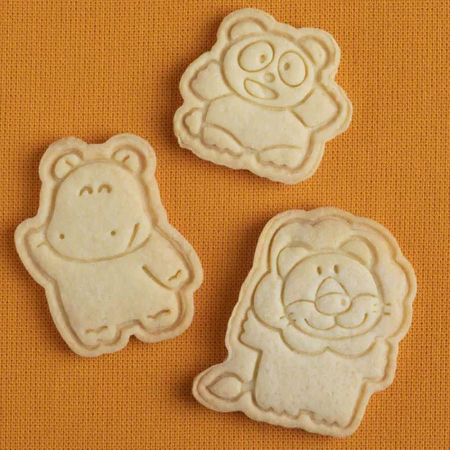 貝印 たべっ子どうぶつ クッキー抜き型 セット お菓子型 らいおんくん
