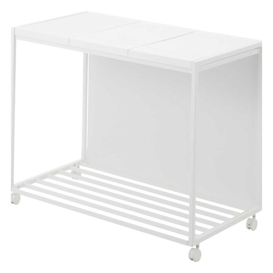 蓋付き目隠し分別ダストワゴン タワー 45L 3分別 ホワイト 蓋付き目隠し分別ダストワゴン タワー 45L 3分別 ブラック