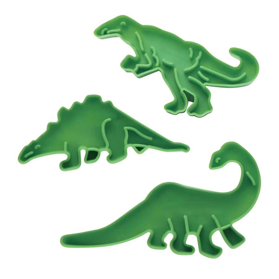 タイガークラウン クッキー抜き型 お菓子型 恐竜 クッキー抜き型 3P 3