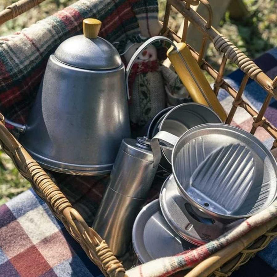 ブラジル製の希少なビンテージ手動式動輪コーヒーミル VINTAGE INOX（ヴィンテージイノックス） コーヒーミル 手動 持ち運び