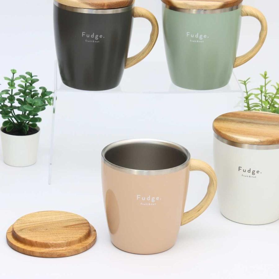 サブヒロモリ タンブラー 蓋付き ファッジ ウッディ ステンレスサーモ