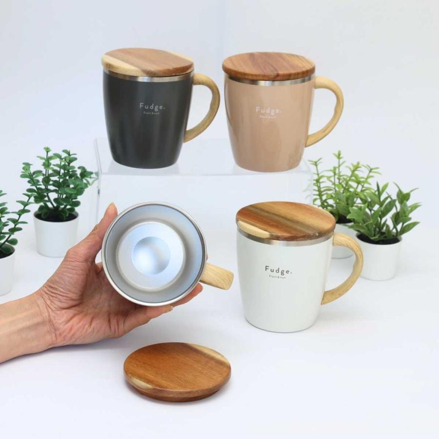 サブヒロモリ タンブラー 蓋付き ファッジ ウッディ ステンレスサーモ