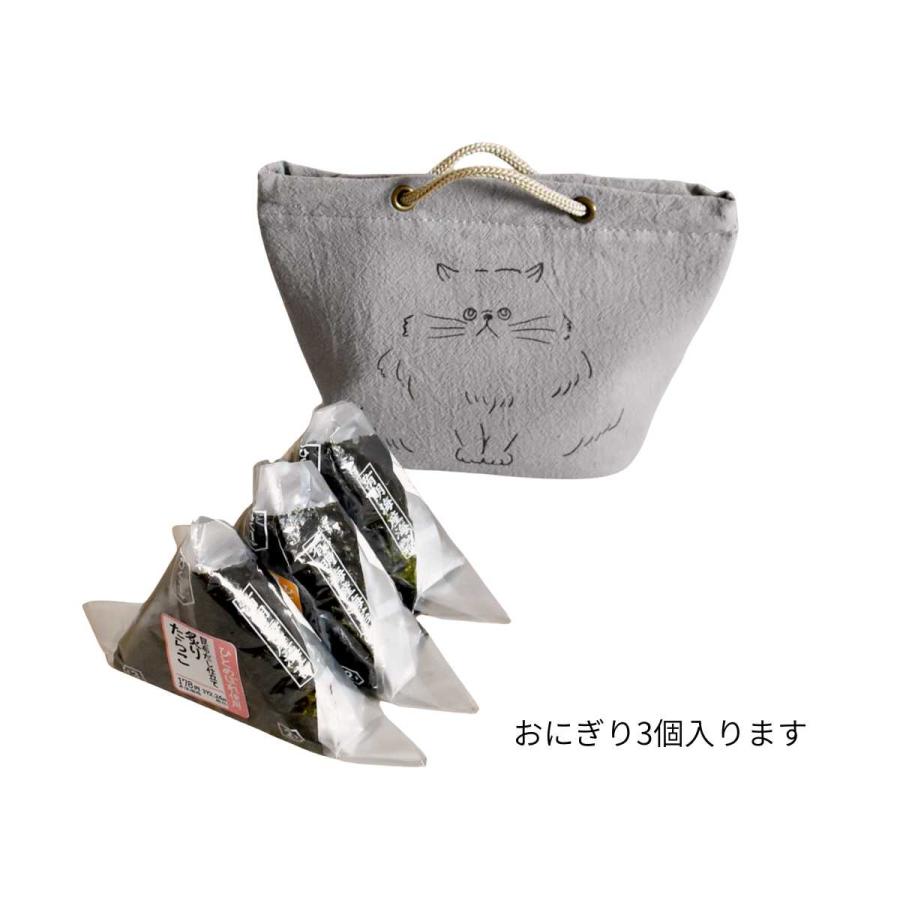 サブヒロモリ お弁当袋 お弁当入れ にゃお 保冷 手さげ おにぎりポーチ