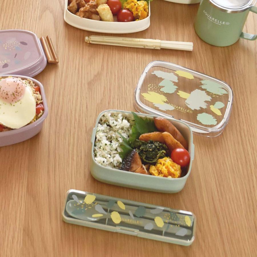 サブヒロモリ お弁当用 箸 箸箱 スプーン アクアレール 抗菌コンビ
