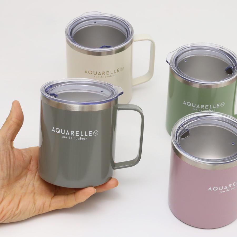 サブヒロモリ ステンレス マグカップ 真空 蓋 付き アクアレール