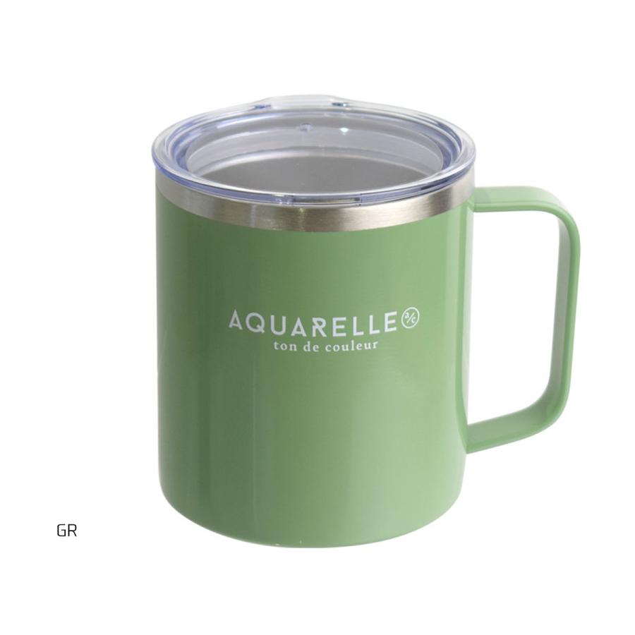 サブヒロモリ ステンレス マグカップ 真空 蓋 付き アクアレール