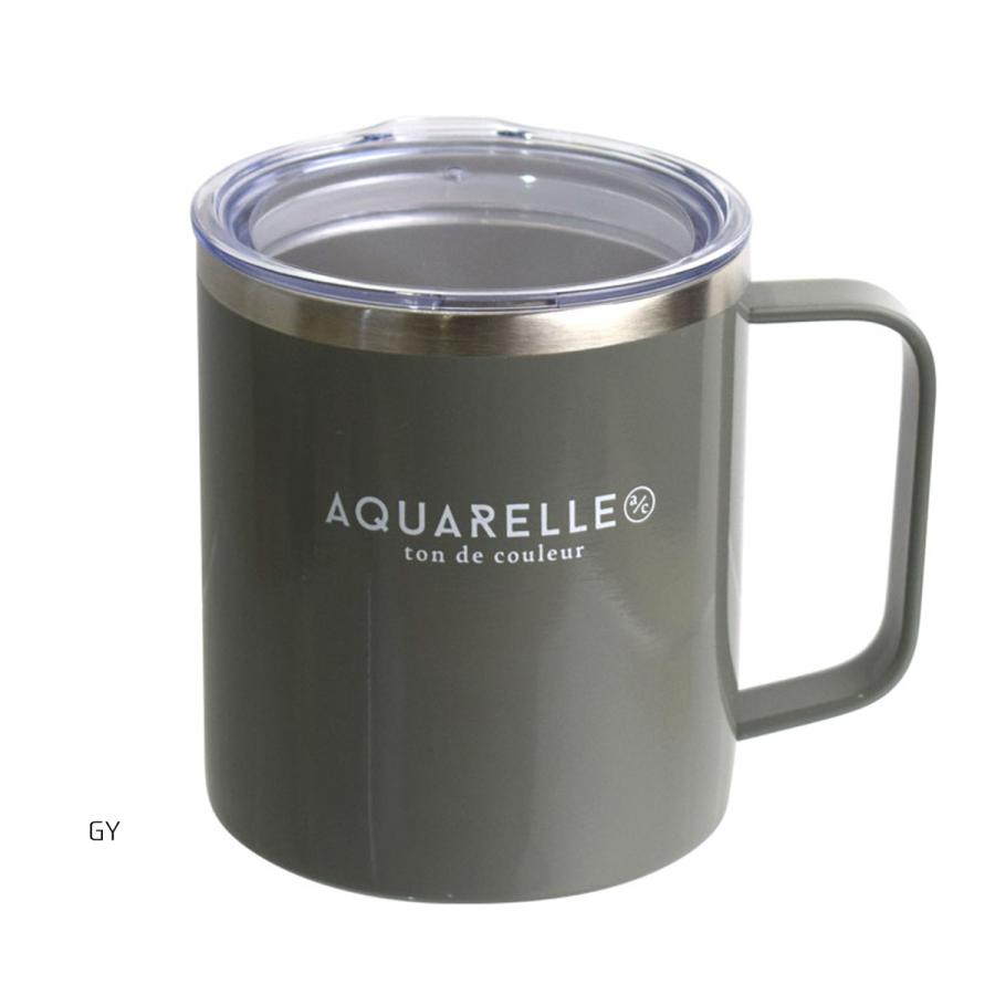 サブヒロモリ ステンレス マグカップ 真空 蓋 付き アクアレール