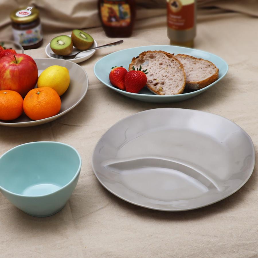 サブヒロモリ 食器 樹脂 樹脂食器 スピラ 仕切りプレート 直26.8cm