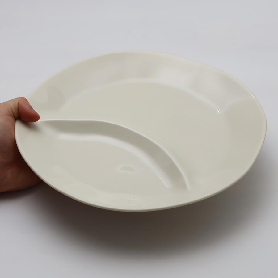 サブヒロモリ 食器 樹脂 樹脂食器 スピラ 仕切りプレート 直26.8cm