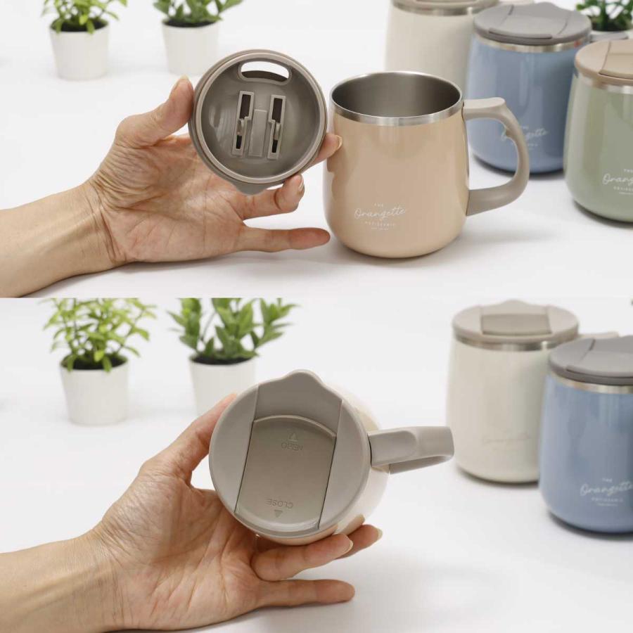 サブヒロモリ ステンレス マグカップ 真空 蓋 付き オランジェット