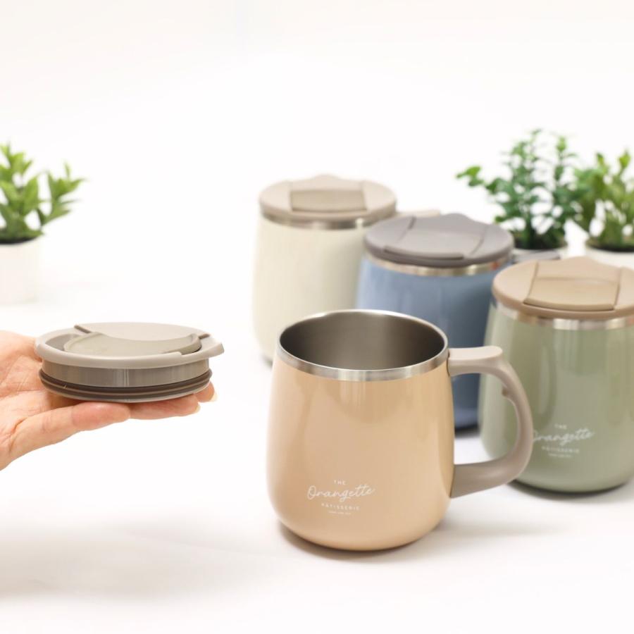 サブヒロモリ ステンレス マグカップ 真空 蓋 付き オランジェット