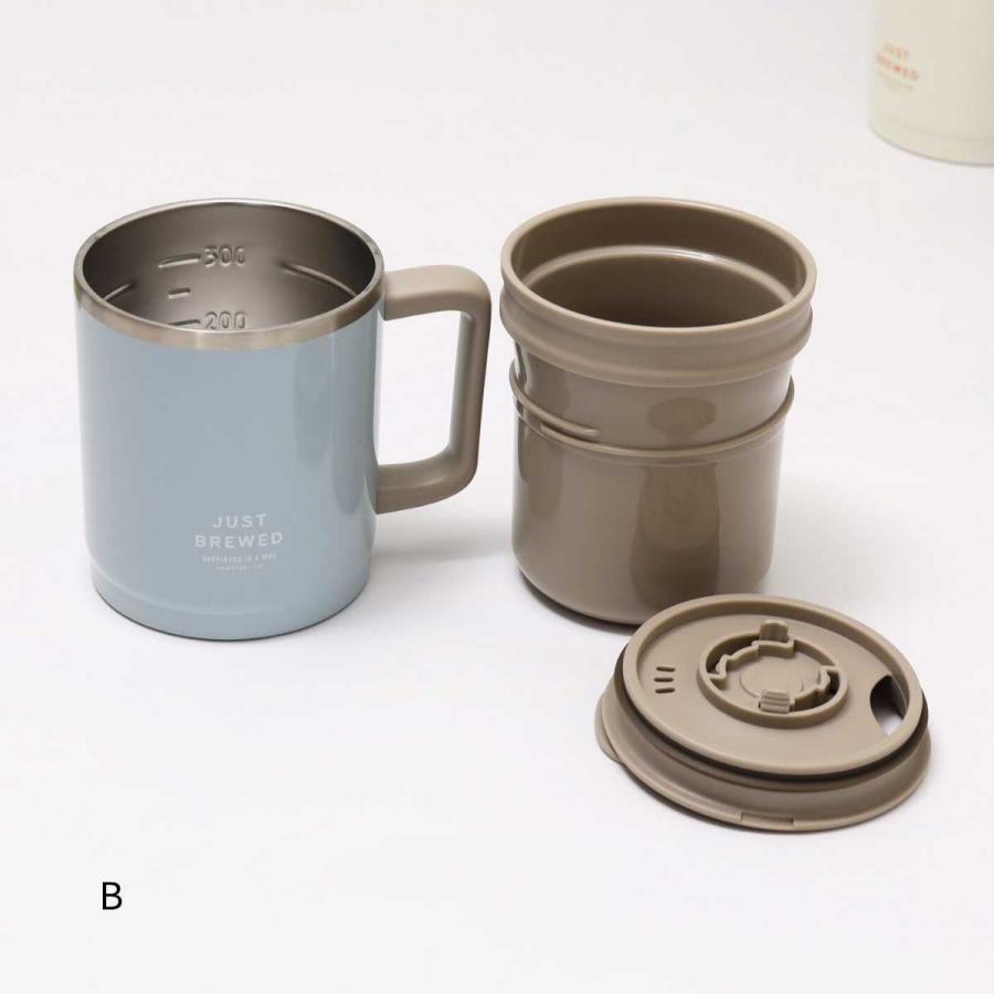 サブヒロモリ ステンレス マグカップ 真空 蓋 付き ブリュード 温め