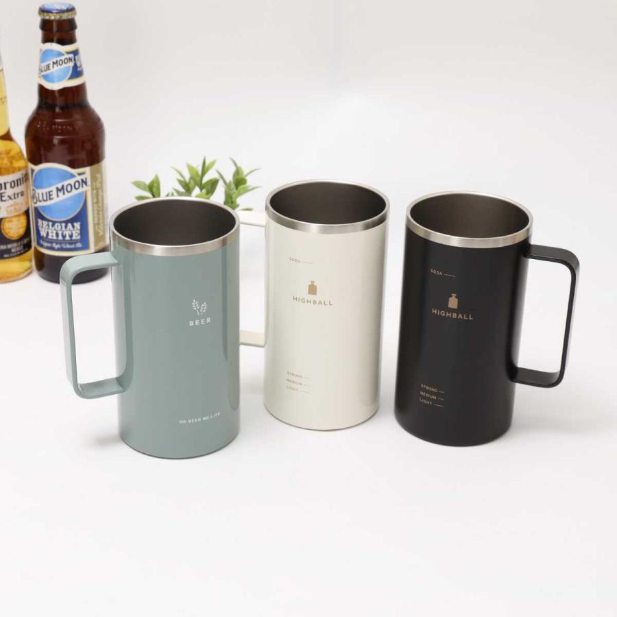 BISQUE ビール ジョッキ ステンレス ビアジョッキ ビア＆サワー