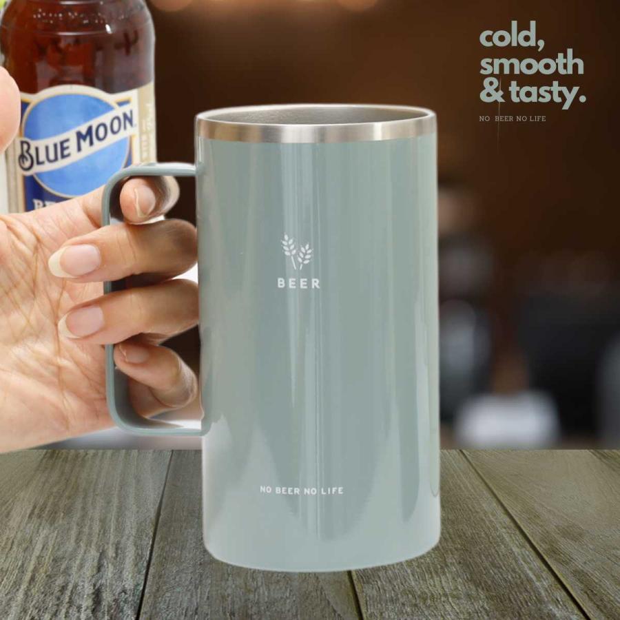 BISQUE ビール ジョッキ ステンレス ビアジョッキ ビア＆サワー