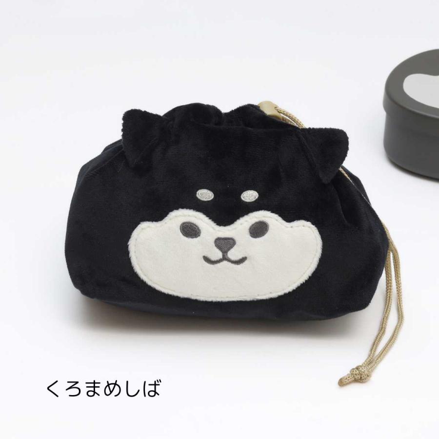 サブヒロモリ お弁当袋 お弁当入れ ムームー フェイス巾着 くろまめし
