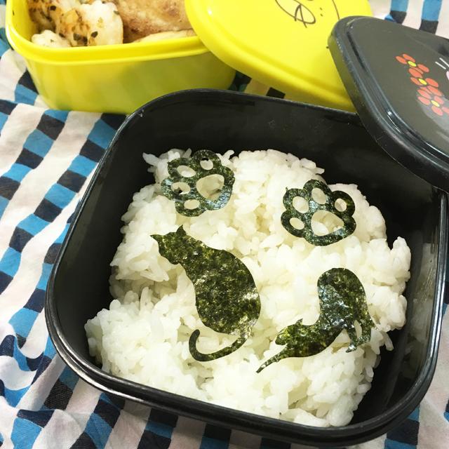 のりあーと にゃんこ ねこ ネコ 猫 キャラ弁 デコ弁 のり 海苔