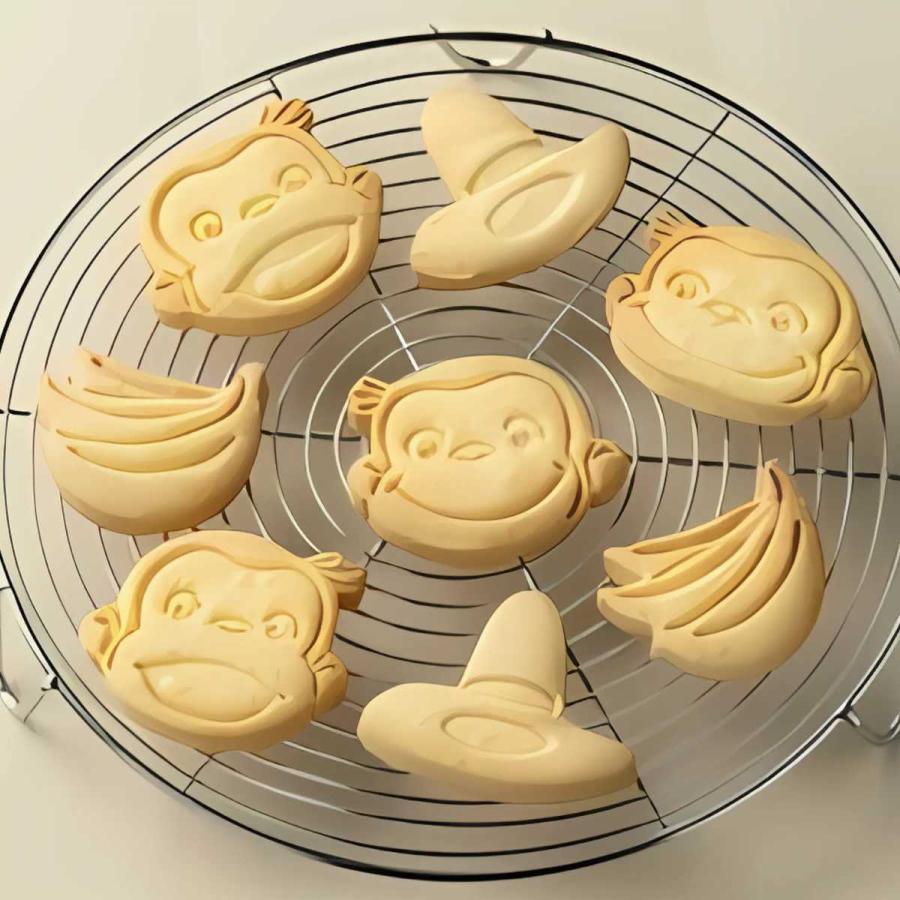 スケーター クッキー型 お菓子型 スタンプクッキー型 4種セット おさる