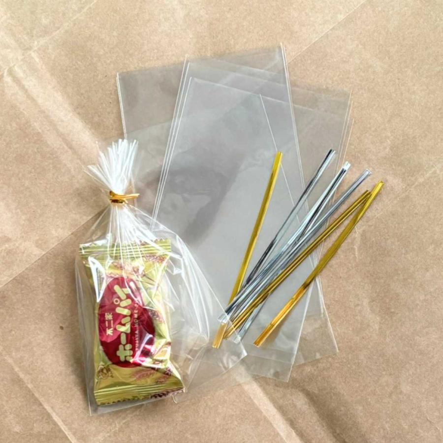 ラッピング 袋 セット ギフトバッグ タイ付 ちょこっと PP袋 無地