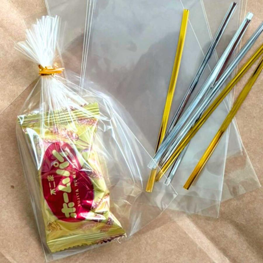 ラッピング 袋 セット ギフトバッグ タイ付 ちょこっと PP袋 無地