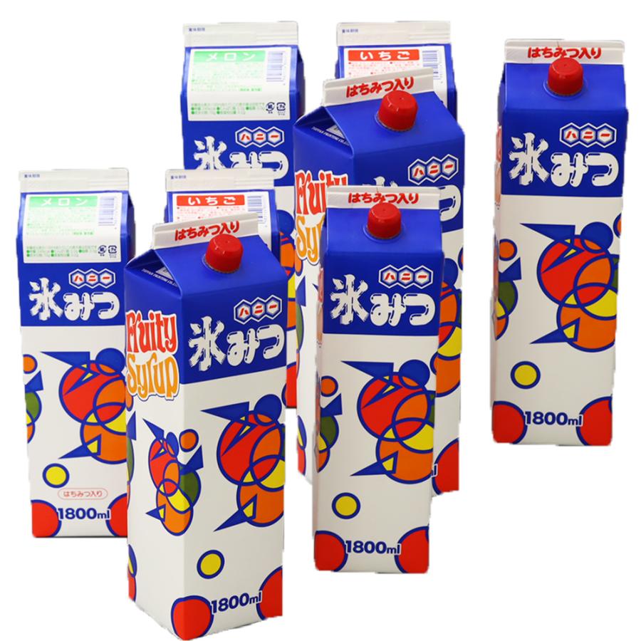 野田ハニー かき氷 シロップ セット A 業務用 1.8L × 8本 セット