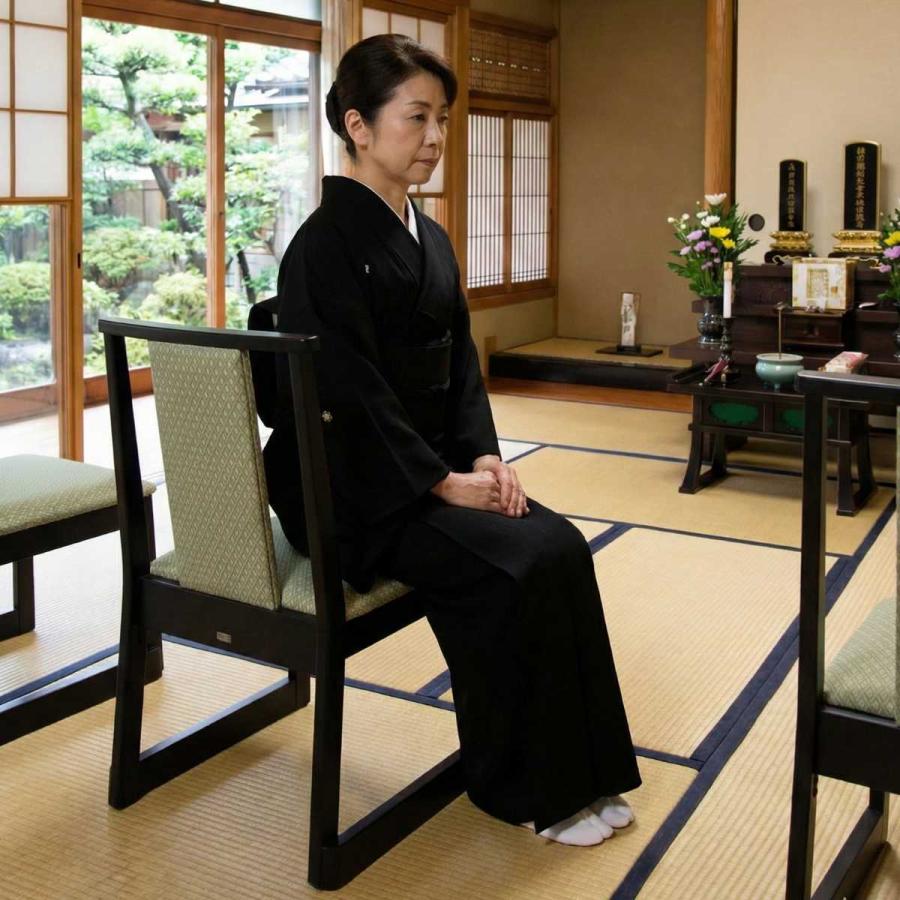 東谷 法事チェア 同色2脚セット 椅子 お座敷 チェア イス 背もたれあり