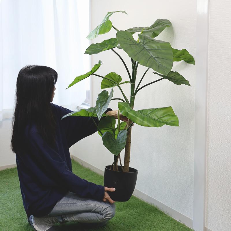 東谷 フェイクグリーン 人工観葉植物 クワズイモ アロカシア