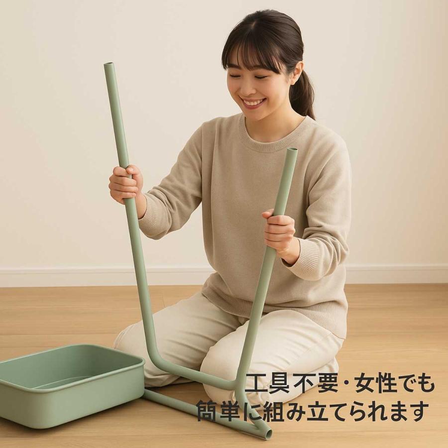 ハンガーラック スリム すべらない 頑丈 おしゃれ 子供 天然木 ハンガーワゴン Sylph シルフ 北欧ナチュラル 収納家具 幅50cm チュラルの画像