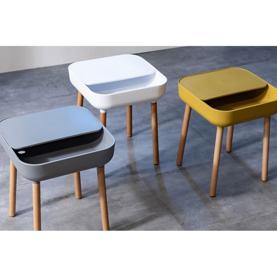 東谷 サイドテーブル イエロー 黄 テーブル 机 つくえ 四角 ソファ