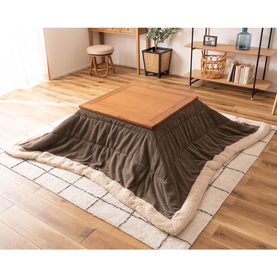 東谷 こたつ テーブル コタツ 正方形 こたつ セット 敷布団 炬燵 天然